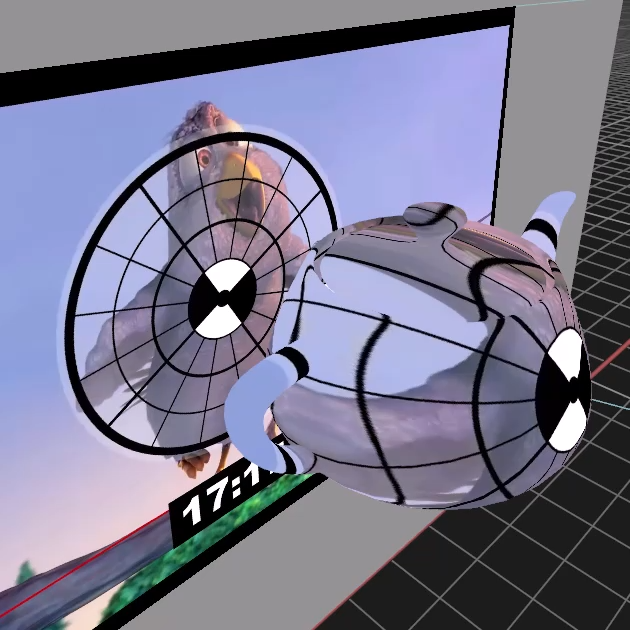 Example of no cast shadow but receive projection Example of no cast shadow but receive projection