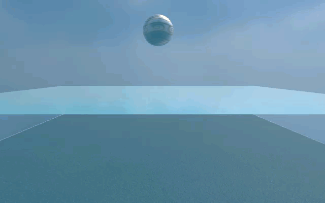 Example of buoyancy of 0 in the Physics Engine Example of buoyancy of 0 in the Physics Engine