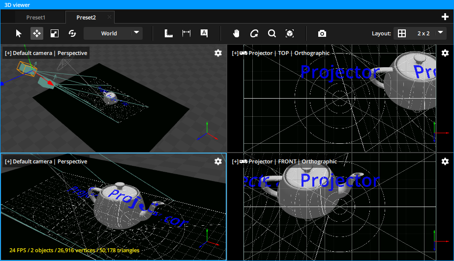 preset 2 : four views