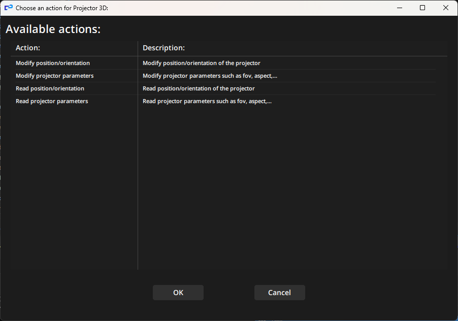 Options for projectors in compute graphs Options for projectors in compute graphs