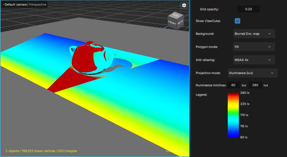 3D View settings - Modulo Kinetic user manual - V7