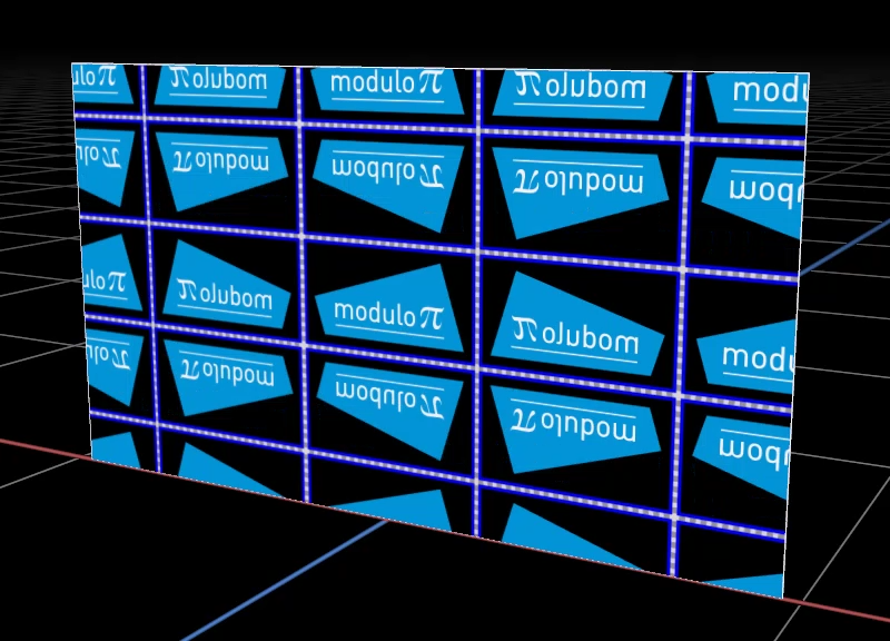Example of the Mirrored Repeat wrap mode Example of the Mirrored Repeat wrap mode