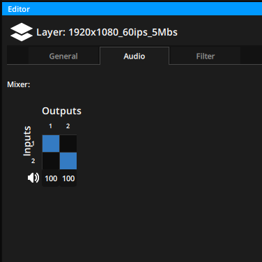 Mixing the audio channels in an audio media Mixing the audio channels in an audio media
