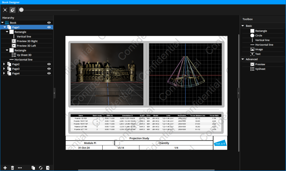 Preview of the book designer panel Preview of the book designer panel