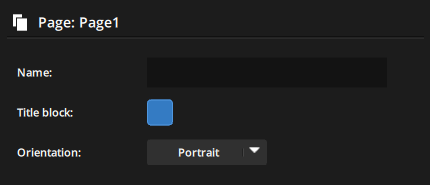 Page settings in the Book Designer panel Page settings in the Book Designer panel