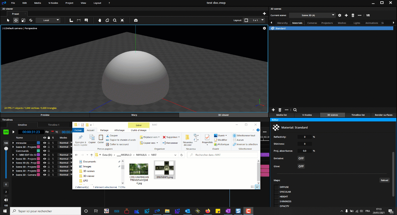 applying a texture file to a material