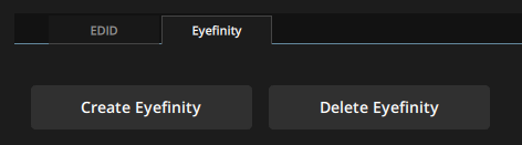 Eyfinity subtab in the Remote Settings > Gpu tab Eyfinity subtab in the Remote Settings > Gpu tab