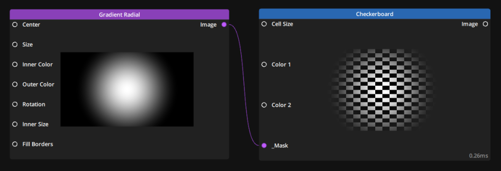 Using the mask mode of nodes in the Render Graph. Using the mask mode of nodes in the Render Graph.