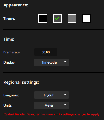 Appearance tab of the Preferences window Appearance tab of the Preferences window