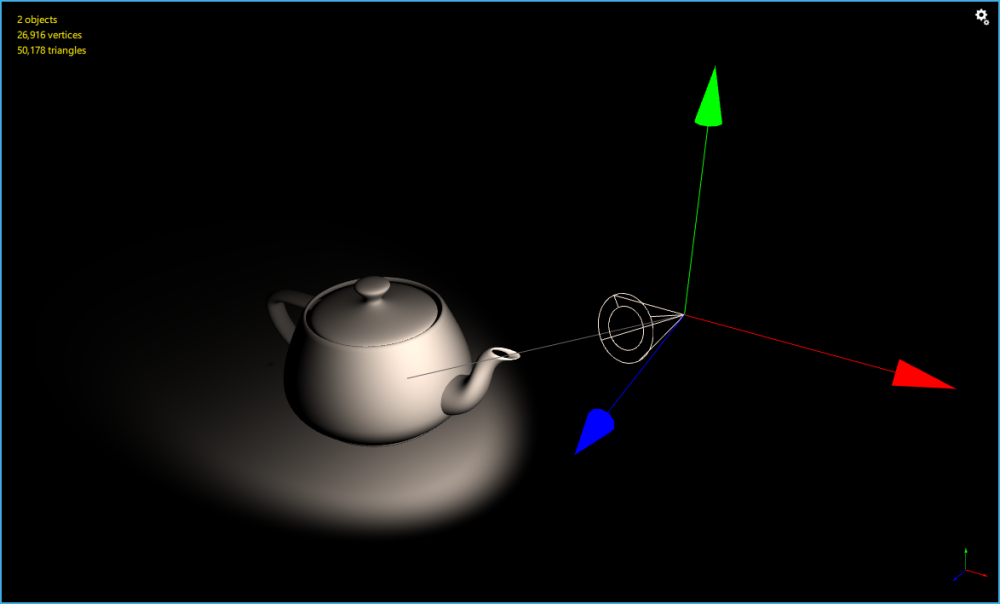 spotlight with a larger outer cone