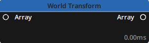 Preview of the Array > Node Transform node Preview of the Array > Node Transform node
