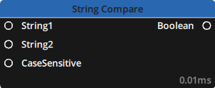 Preview of the String > Compare node Preview of the String > Compare node