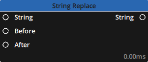Preview of the String > Replace node Preview of the String > Replace node