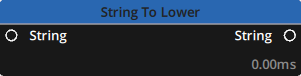 Preview of the String > To Lower node Preview of the String > To Lower node