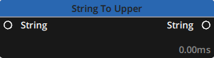 Preview of the String > To Upper node Preview of the String > To Upper node