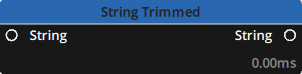 Preview of the String &gt; Trimmed node