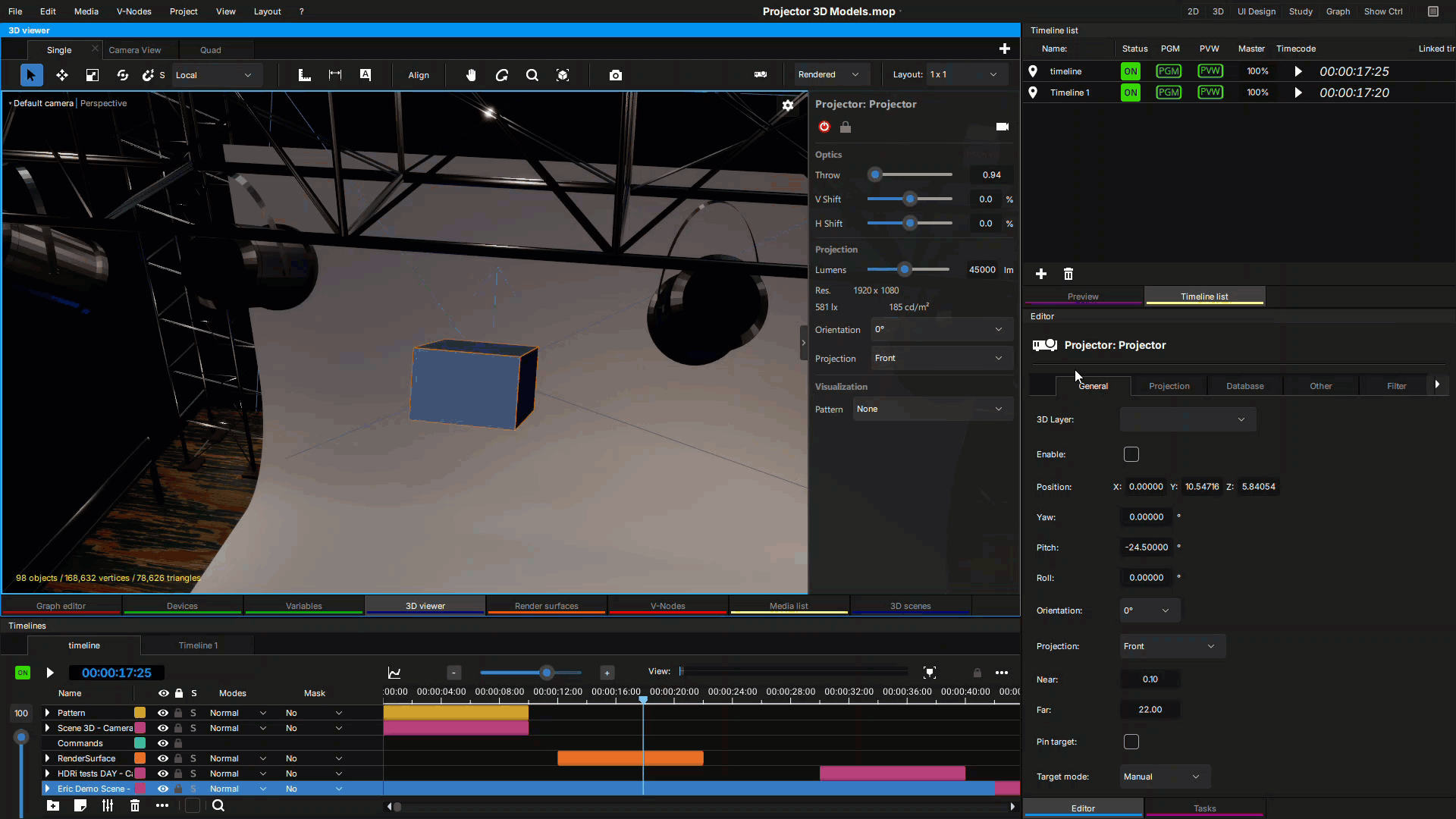 Animated image showcasing the new 3d models in the projector database of Kinetic v7 Animated image showcasing the new 3d models in the projector database of Kinetic v7