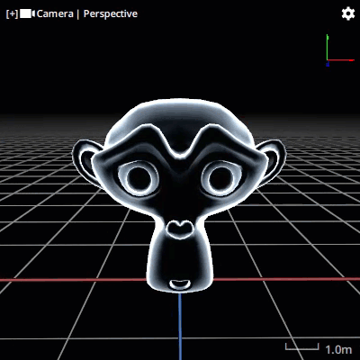 Preview of Matcap 1 on Suzanne Preview of Matcap 1 on Suzanne