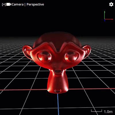 Preview of Matcap 2 on Suzanne Preview of Matcap 2 on Suzanne