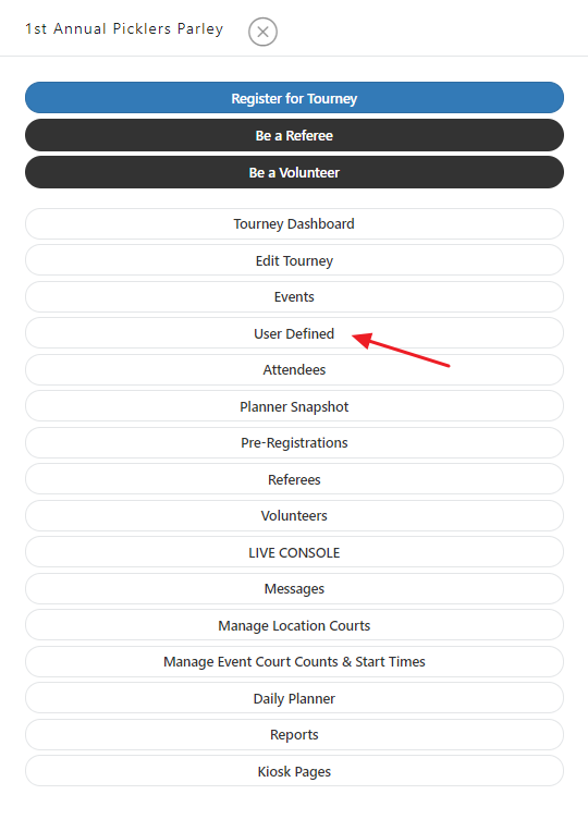 Field Locations and Tournament Pages