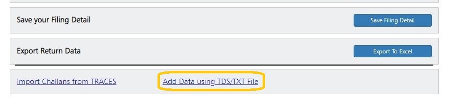 Add Data using TDS /TXT File add data using tds/txt file