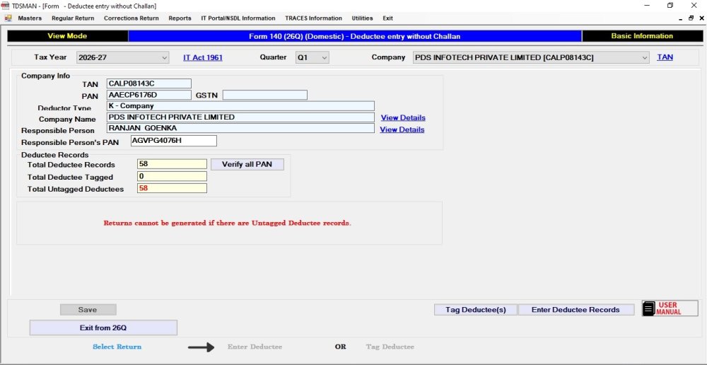 Figure - Add Deductee without Challan add-deductee-without-challan