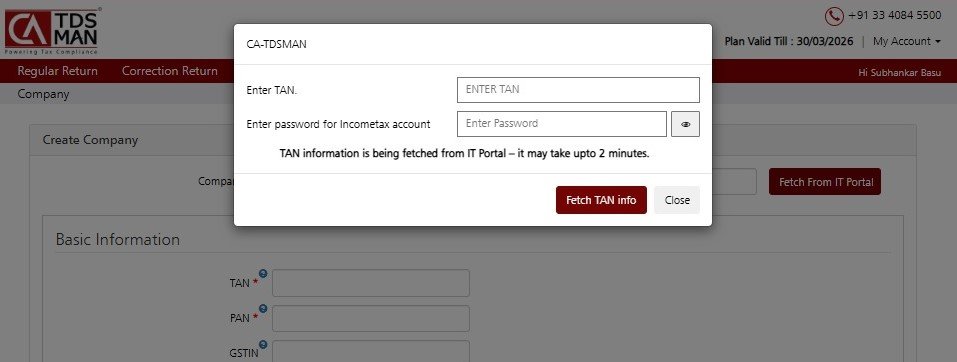 Add Company through IT portal 2