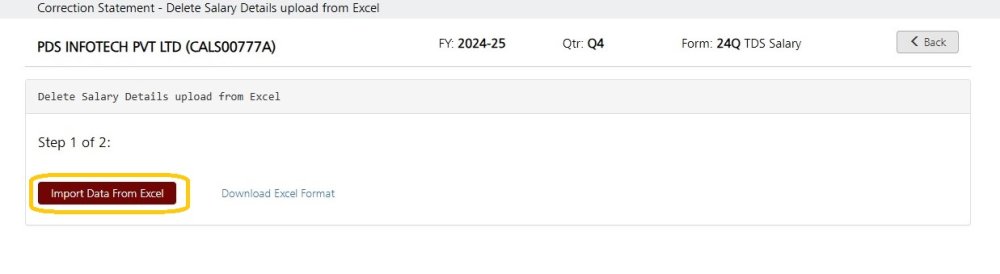 Delete Salary via Excel 3