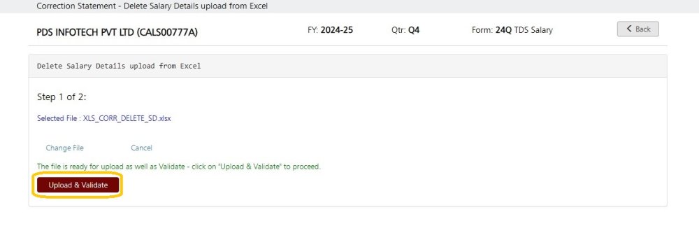 Delete Salary via Excel 4