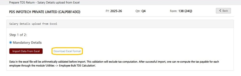 Download Excel Format