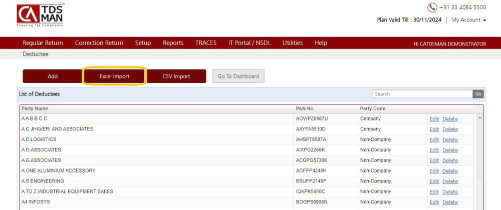 Deductee Add Excel 1