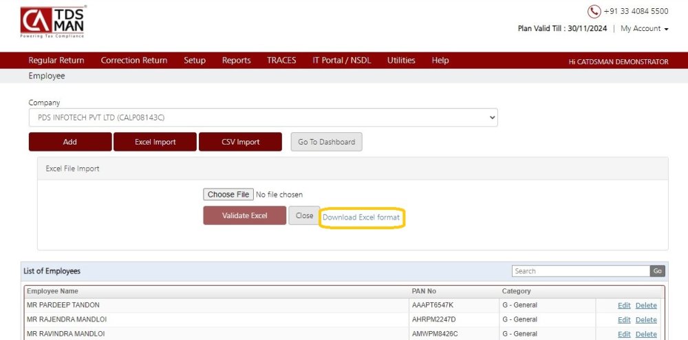 Employee Add Excel 2