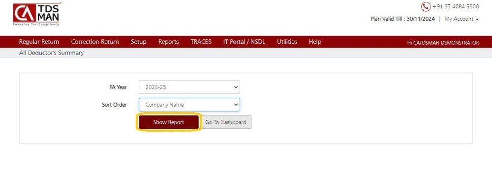Fig 3 All Deductor's Summary