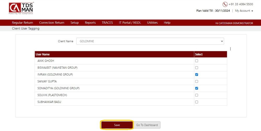 Fig 3 - User Client Tag