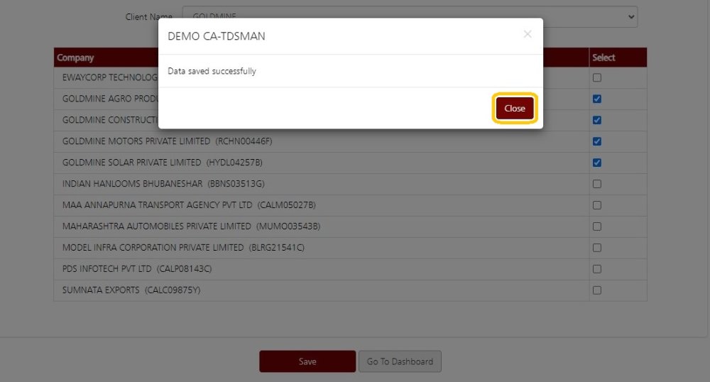 Fig 4 - Company Client Tag