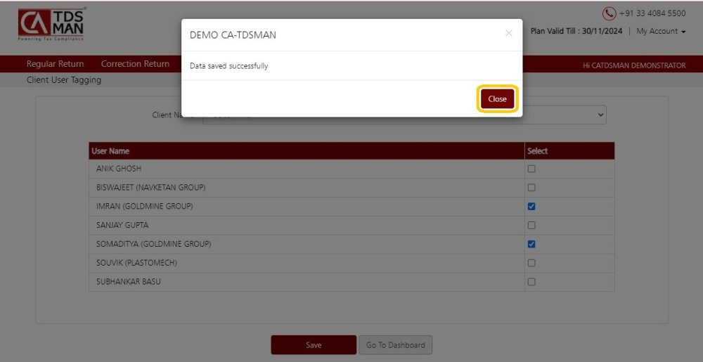 Fig 4 - User Client Tag
