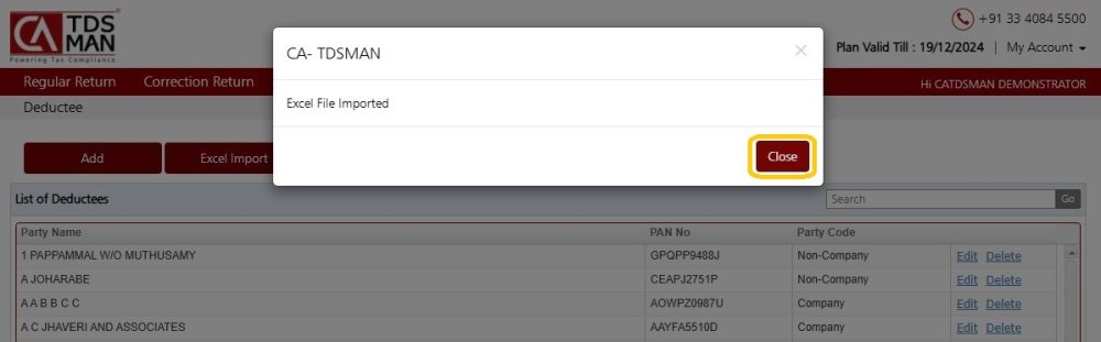 Deductee Add Excel 5