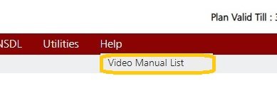 Help - Video Manual List