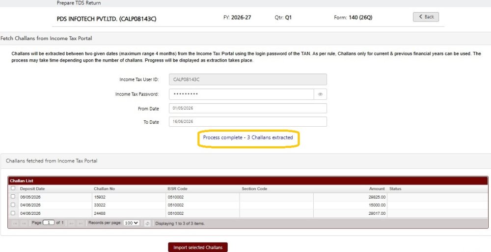 Fetch Challans From It Portal 3