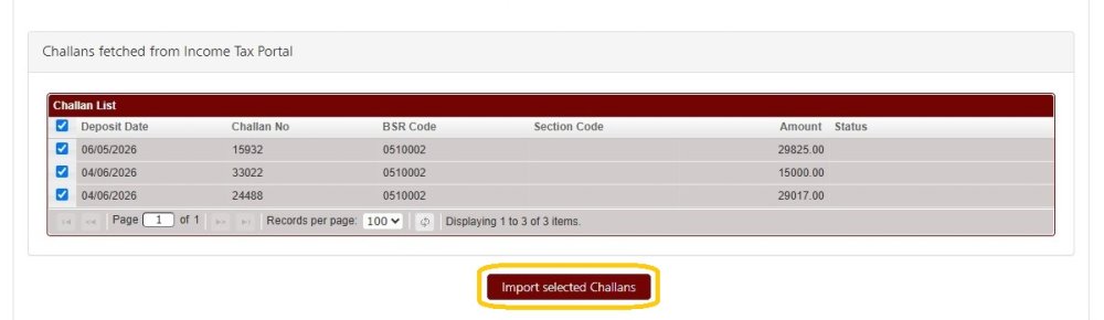 Fetch Challans From It Portal 4