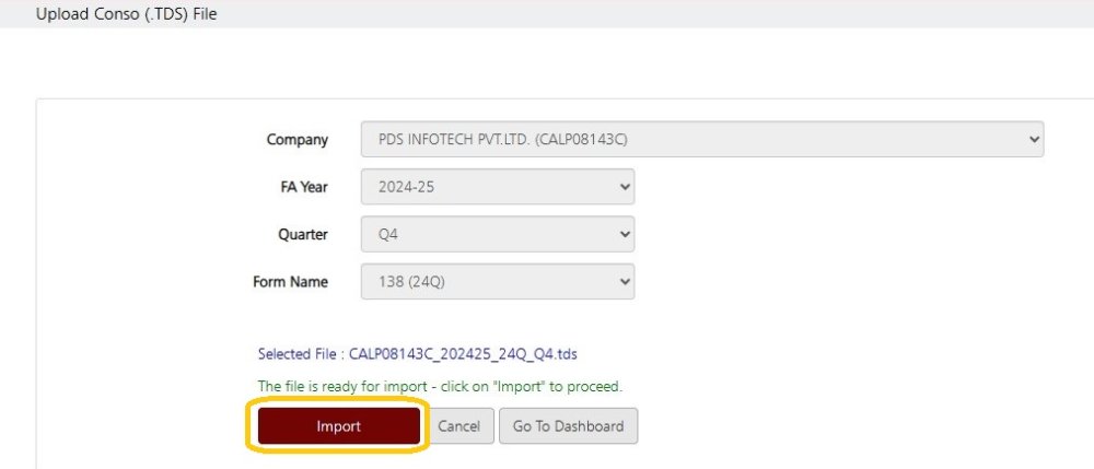 Import Conso File