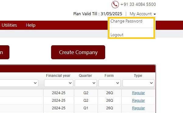 My Account - Dashboard