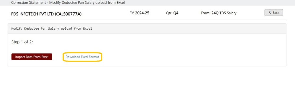 PAN Change Via Excel 2