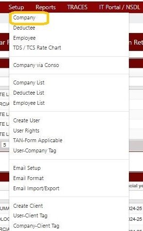 Setup - Company