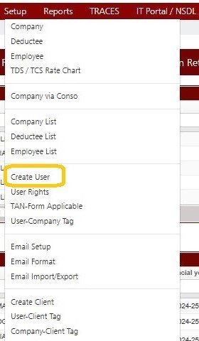 Setup - Create User
