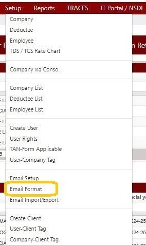 Setup - Email Format