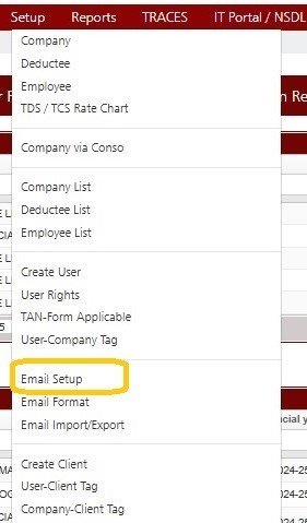 Setup - Email Setup Fig 1