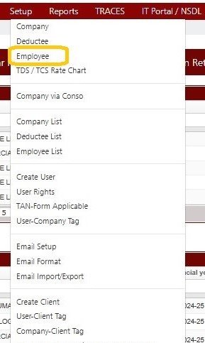 Setup - Employee