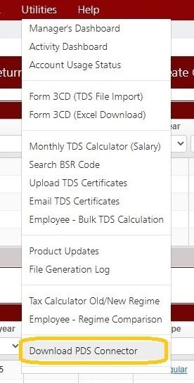 Utilities - Download PDS Connector