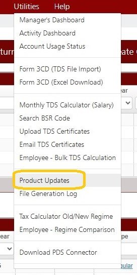 Utilities - Product Updates